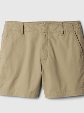GAP Women's Khaki Cotton Bermuda Shorts